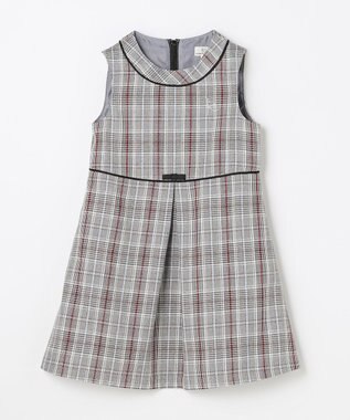 組曲 KIDS 【110-140㎝】グレンチェック ジャンスカ モノトーン