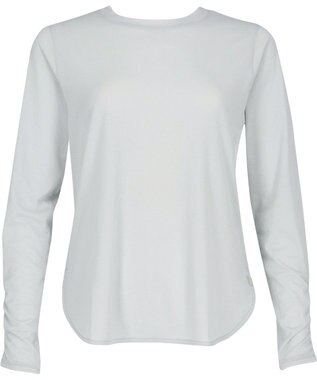 CW-X 【WOMEN】 CW-X ロングＴシャツ 梨地素材 薄手 シアー感 スポーツウェア 長袖 レディース DLY129 /ワコール グレー