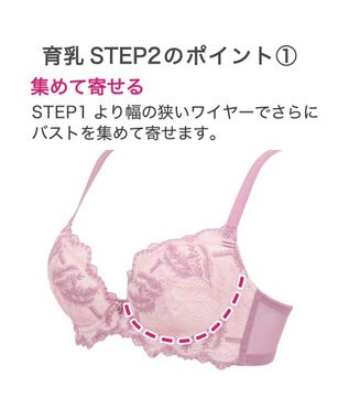 BRADELIS New York 【BRADELIS New York】ベルステップ２ブラ23S2 高さを出してシャープなバストをつくる ピンク