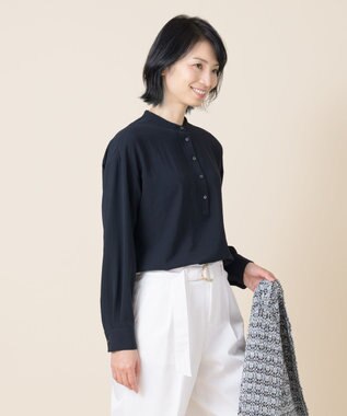 ONWARD Reuse Park 【組曲】ブラウス春夏 ネイビー