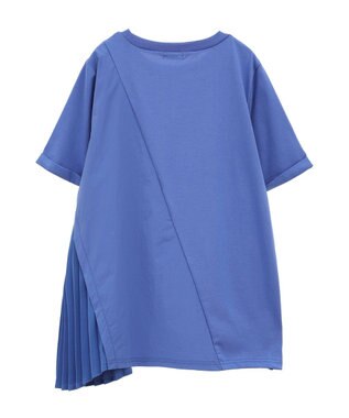 earth music&ecology プリーツドッキングチュニック Blue