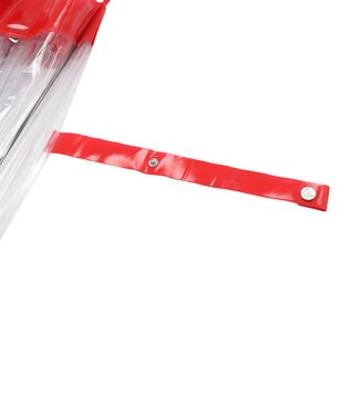 MOONBAT 【雑誌掲載／non・no】フルトン (FULTON) Birdcage ワンポイントロゴ 長傘 透明傘 レッド