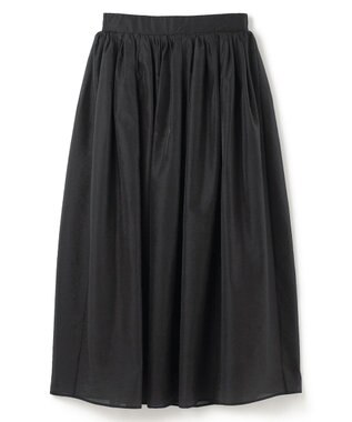 uncrave シアー オーガンジー フレア スカート ブラック