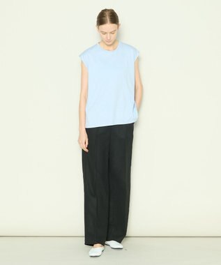 JOSEPH 【洗える】アクロスプリント×ジャージー　カットソー Sky blue