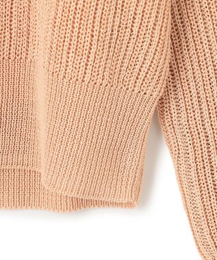 BEIGE， GARDENIA / クルーネックニット Peach