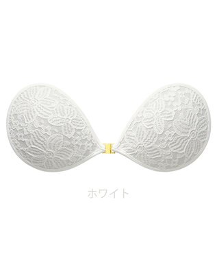 BRADELIS New York 【NuBra / ナチュラルタイプ】ヌーブラ・エアーライト ロゼ シャルム  蒸れにくい バックレス コレクション デザインヌーブラ 正規品 ホワイト