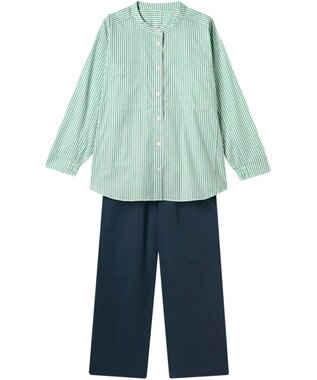 ワコール／睡眠科学 パジャマ 長袖 長ズボン 綿混(本体) ここちよく眠れる 寝返りしやすい レディース YDX509 睡眠科学／ワコール