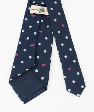 J.PRESS MEN ジョークタイ/ 豚に真珠 ネイビー系8
