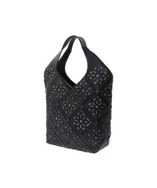 genten サステナブルカットワーク トートバッグ（大） クロ