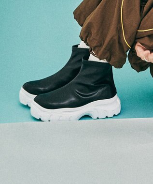  【PRECIEUX JOUET/プレシュウジュエ】ストレッチスニーカーブーツ