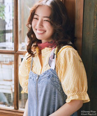 earth music&ecology 【予約】【WEB・一部店舗限定】ヴィンテージ風フリルブラウス/TOY STORY イエロー