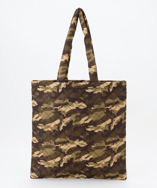 LA BAGAGERIE 【LA BAGAGERIE×HELLO KITTY】リボンチャーム付き　キルティングトート カーキ