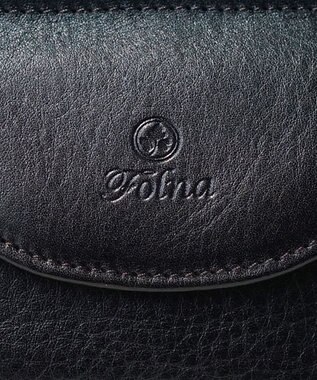 FOLNA RD ヌメオイルシュリンク二つ折り財布 ブラック
