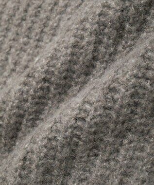 AMERICAN HOLIC 裾フリンジニットショートベスト Gray Beige