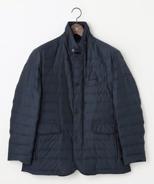 JOSEPH ABBOUD 【軽量/防風/形状記憶】インターレース ダウン ジャケット ブルー系