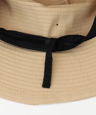 J.PRESS LADIES 【WEB限定カラーあり・畳める】ブレードHAT ベージュ×ブラック系