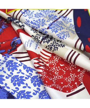 Marca 【the PORT by marca】ROOM 大判 シルクツイル スカーフ RED