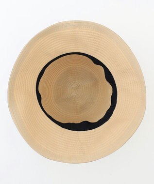 J.PRESS LADIES 【WEB限定カラーあり・畳める】ブレードHAT ベージュ×ブラック系