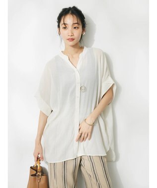 CRAFT STANDARD BOUTIQUE ヴィンテージボイルミルフィーユチュニック Off White