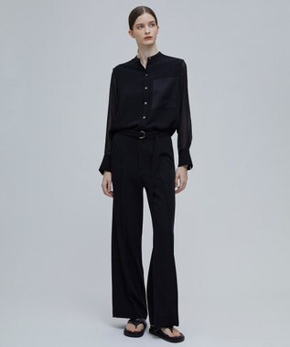 BEIGE， SAMUEL / スタンドカラーブラウス Black