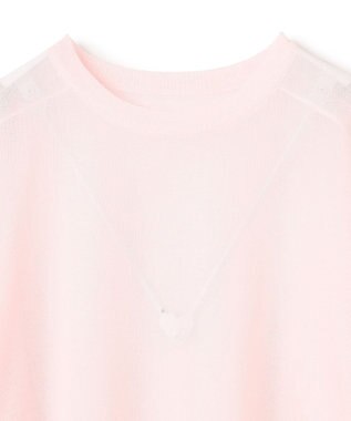 UNFILO ラメシアー ニット ピンク