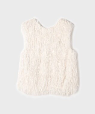 GRACE CONTINENTAL フリンジベスト ホワイト