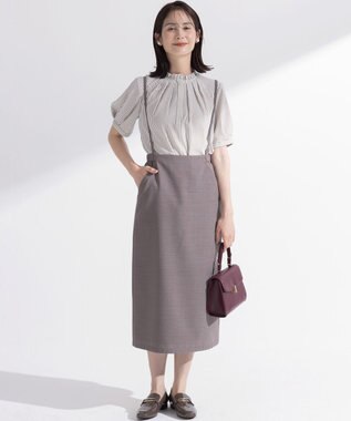 組曲 サスナロータイト スカート モカブラウン系