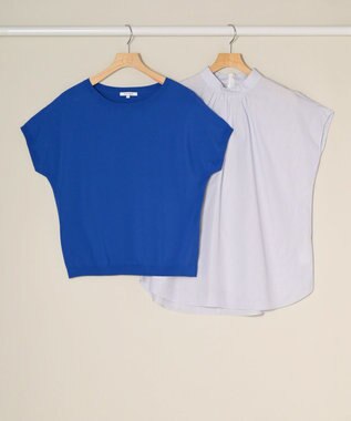 ONWARD Reuse Park スタッフおすすめ！トップスSET商品/サイズ44【23区】ニット春夏×【23区】ブラウス春夏