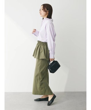 Green Parks イージーケア　ドビーストライプシャツ Pink