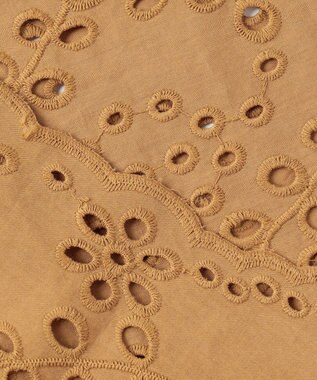 23区 【先行予約】カットワークエンブロイダリー 2WAYブラウス キャメル系