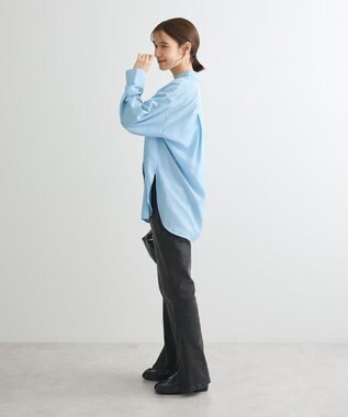 Green Parks ””とろっ””とシルキーシャツ Blue