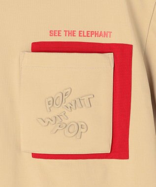 PW CIRCULUS 【MEN】ポケットモックネック ゴルフ ベージュ系