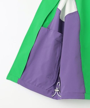 PW CIRCULUS 【撥水加工/ストレッチ】【WOMEN】カラーブロッキング ブルゾン ゴルフウェア レディース ピーコックグリーン系