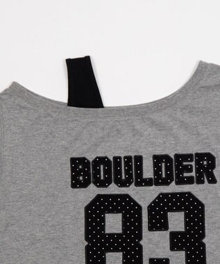 WEGO タンクレイヤードワンショルビッグT 杢グレー