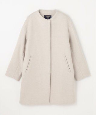 ANY L 【防風裏地】カシミヤブレンドコート グレージュ