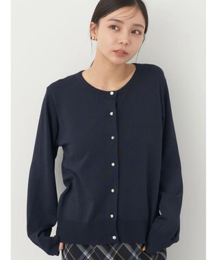 earth music&ecology いろいろ釦クルーネックカーディガン