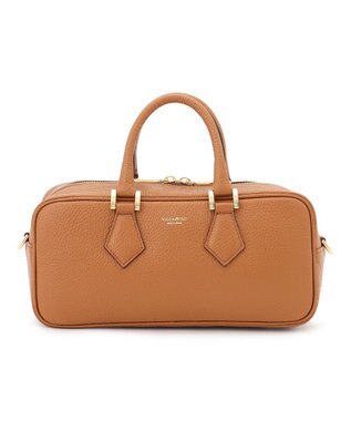 23区 【先行予約】VIOLAd'ORO シュリンクレザー 2WAY スクエア ボストンバッグ キャメル系