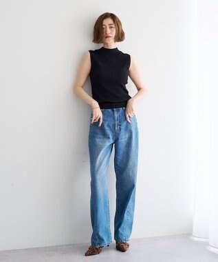 YECCA VECCA ハイネックノースリーブニット Black