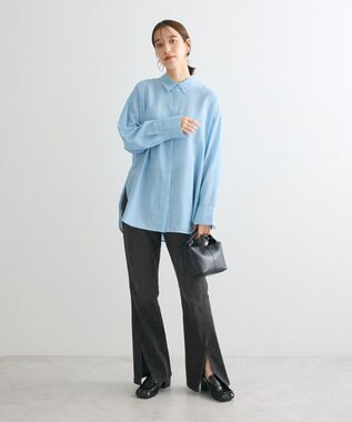 Green Parks ””とろっ””とシルキーシャツ Blue