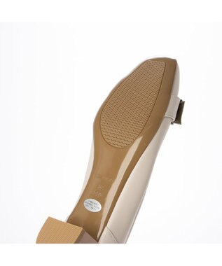 Riz raffinee <Riz raffinee>【3E】バックルモチーフパンプス アイボリーコンビ