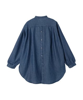 AMERICAN HOLIC デニムブザムバックボタンチュニック Indigo