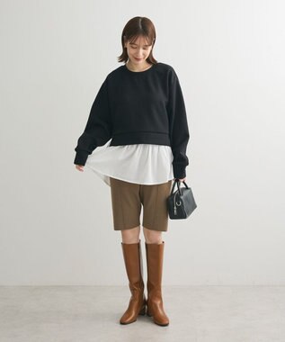 Green Parks ・ＡＮＤＳＥＡＲＣＨ　ニットハーフパンツ Khaki