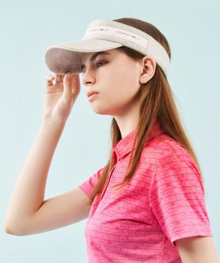 23区GOLF 【WOMEN】【UVケア/吸水速乾】グラデーションロゴ 半袖ポロシャツ ピンク系5