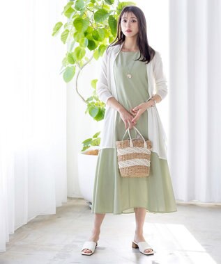 Tiaclasse 【安田美沙子さん着用・日本製】プレートリングネックレス シルバー×ゴールド