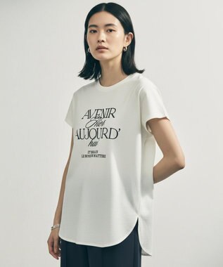 UNFILO 【新色追加】BEAUTY FORM-T cotton ロゴ フレンチスリーブ Tシャツ