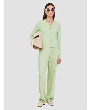 JOSEPH 【洗える】ファインリブメリノ　カーディガン Matcha