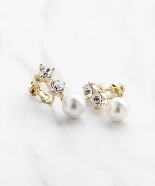 TOCCA TROIS BIJOUX＆PEARL EARRING イヤリング ゴールド系