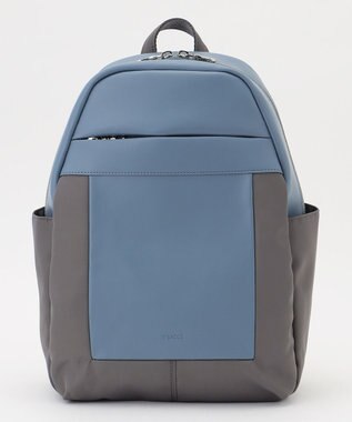 Y'SACCS 【ムック本掲載】ブロックモチーフリュックサック ブルー【web限定カラー】