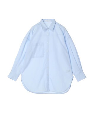 Green Parks イージーケア　ゆったりシャツ Sax