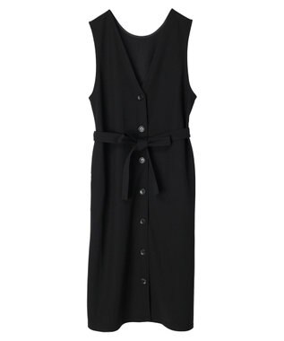 Green Parks ジレにもなる３ＷＡＹジャンパースカート Black